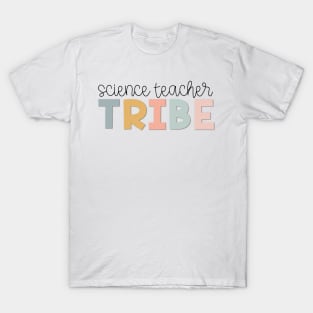 Science Teacher Tribe Muted Pastels T-Shirt